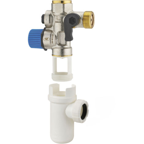 Groupe de sécurité siège inox NF  NOYON & THIEBAULT Droit + siphon