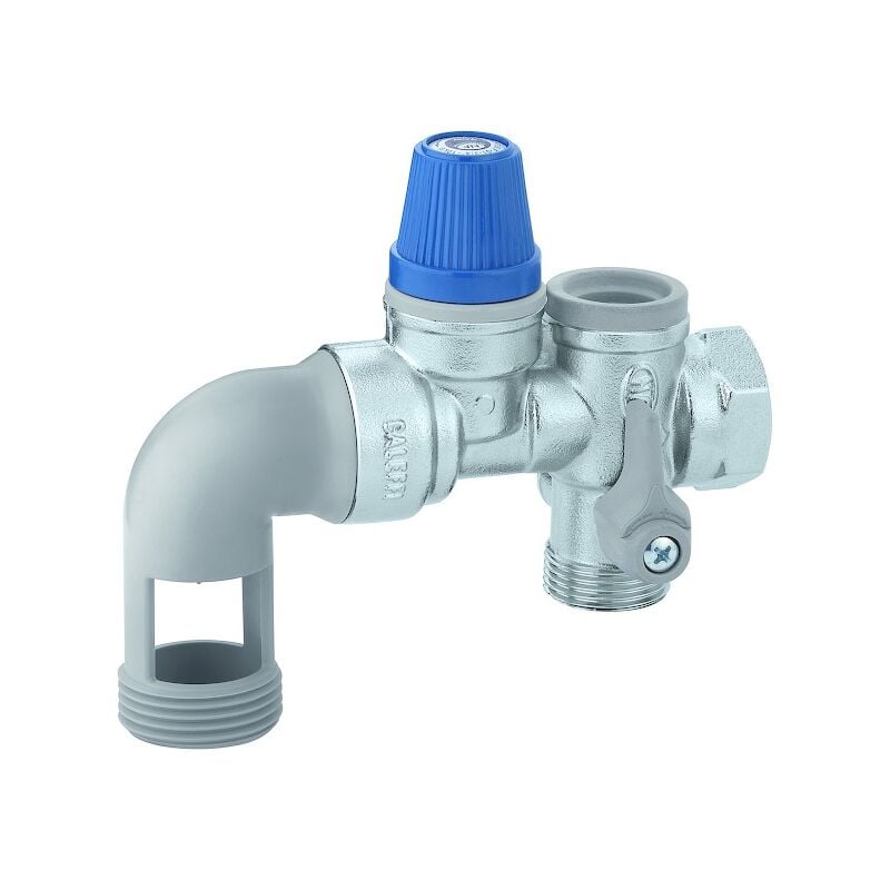 Groupe de sécurité pour chauffe-eau laiton équerre inox - 3/4" - THERMADOR