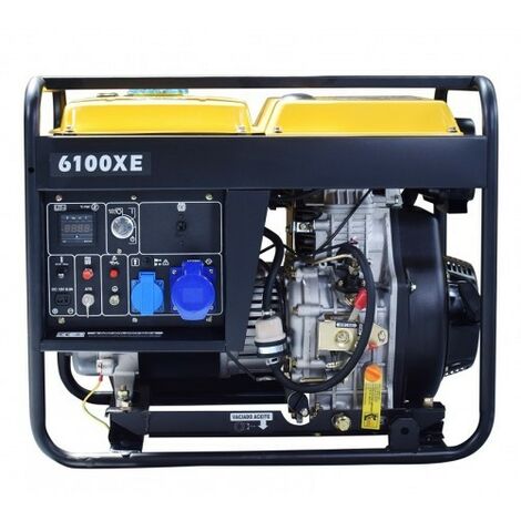 Groupe électrogène diesel 5500W – Démarrage électrique – Autonomie 11h à 50% – Alternateur 100% cuivre – 230V monophasé – Kompak - NT-6100XE