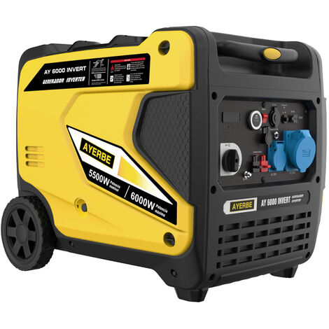 Groupe électrogène 5430425 6000W à démarrage électrique – Moteur KIOTSU 14 CV – Réservoir 13,5L – Niveau sonore 64dB – Autonomie 7h – Ayerbe - AY-6000