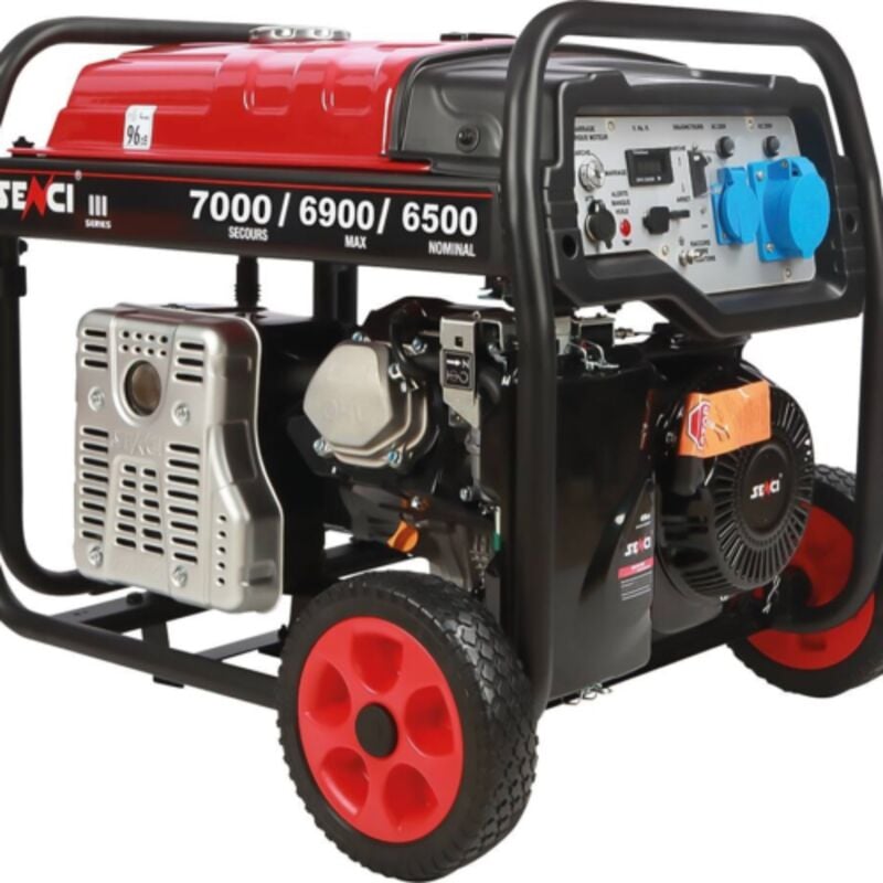 Senci - Groupe électrogène 7000W avr démarrage électrique kit brouette