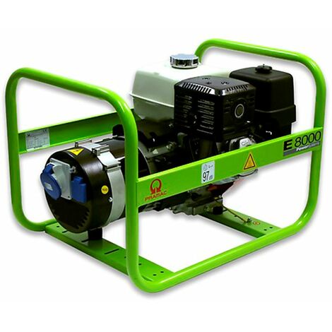 Groupe électrogène à essence E8000 230V 50Hz PRAMAC PA652SH100N