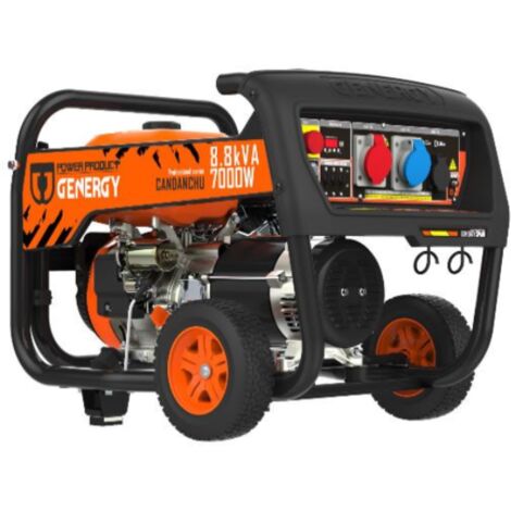 Groupe électrogène Candachu 7000W monophasé et triphasé, démarrage électrique
