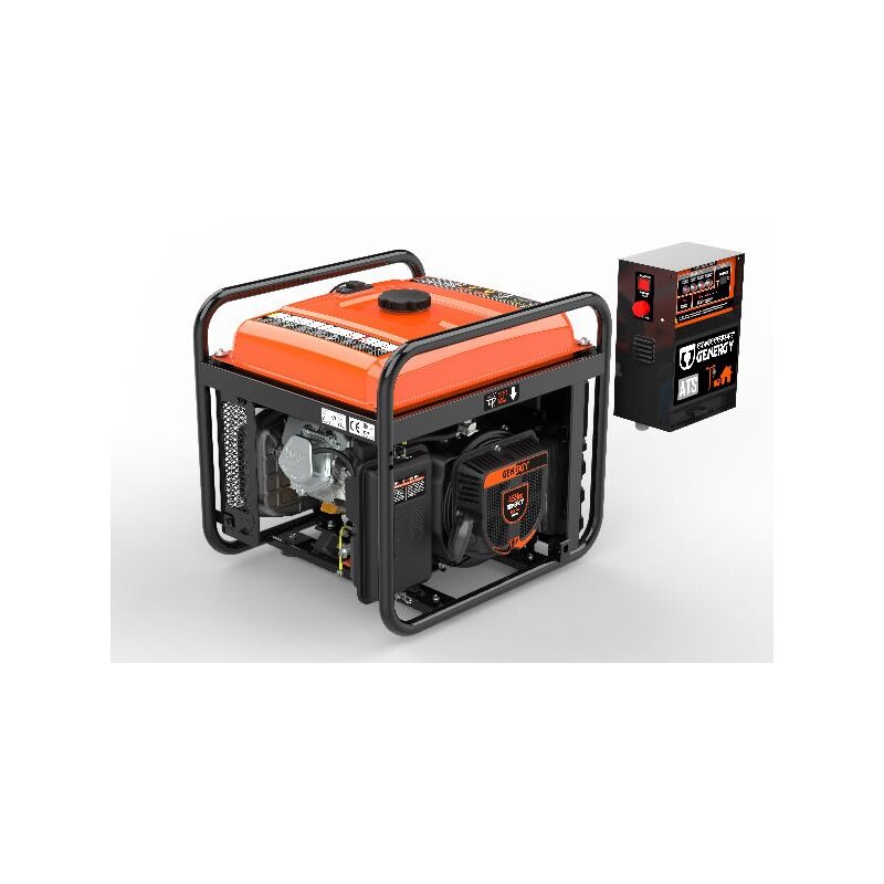 Groupe électrogène creta ats 7500W avec boitier ats, Inverter monophasé, démarrage électrique