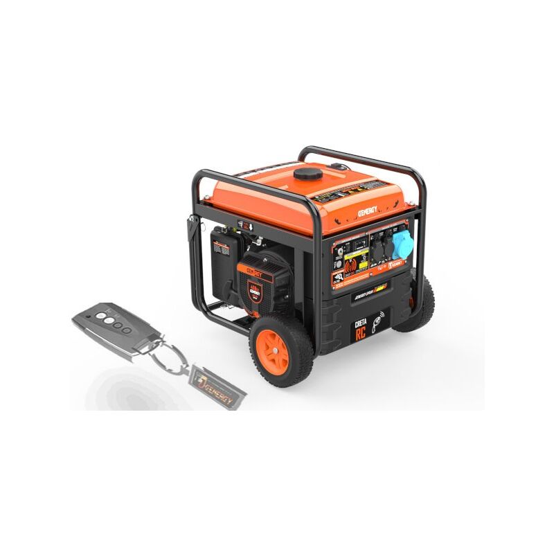 Genergy - Groupe électrogène creta rc 7500W monophasé 230V démarrage avec télécommande