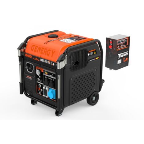 Groupe électrogène CRETA SILENT avec boitier ATS 7500W Inverter monophasé démarrage automatique ATS