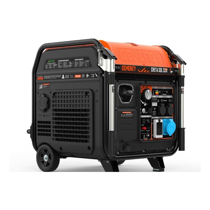 Genergy - Groupe électrogène creta silent sol spécial installation solaire 7500W Inverter monophasé 230V démarrage électrique