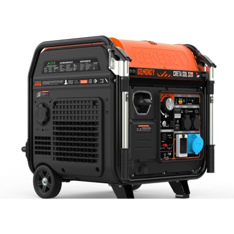 Groupe électrogène CRETA SILENT SOL spécial installation SOLAIRE 7500W Inverter monophasé 230V démarrage électrique