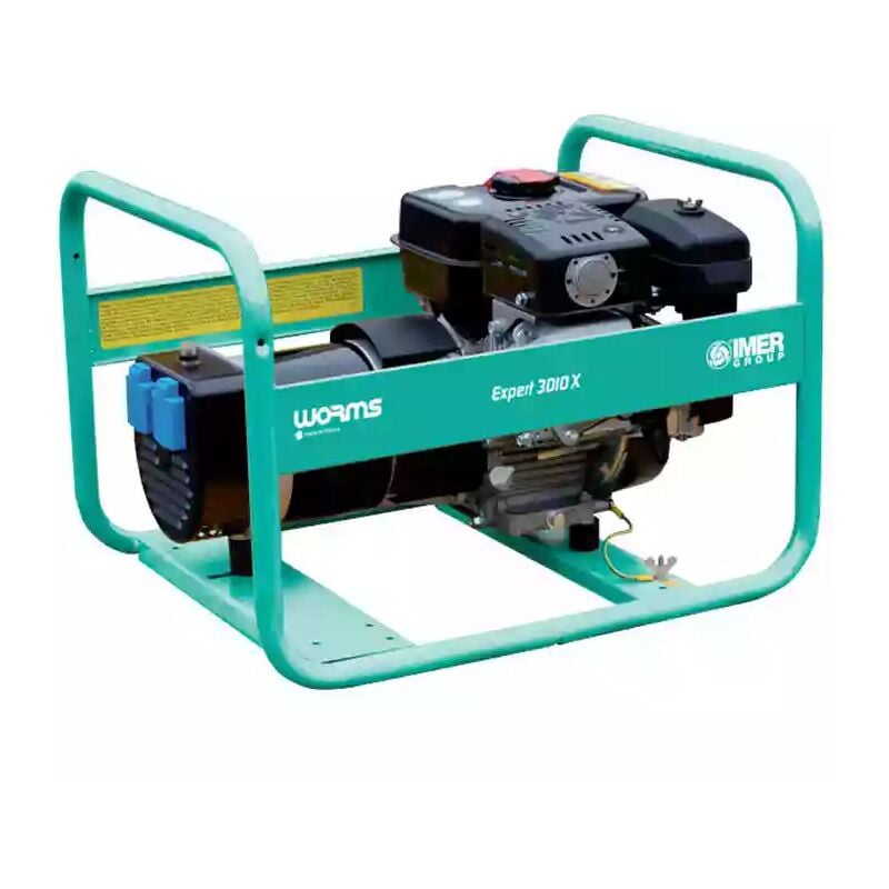 Groupe électrogène de chantier monophasé essence 2,6 kW WORMS