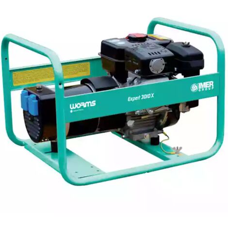 Groupe électrogène de chantier monophasé essence 2,6 kW WORMS
