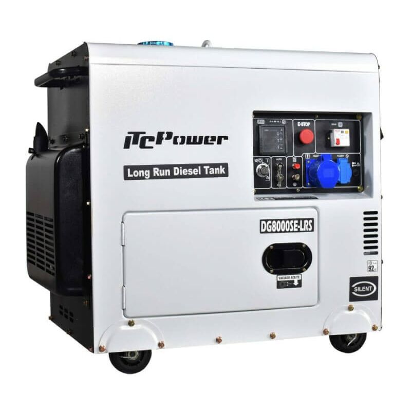 Groupe électrogène diesel 6,3 kW Pro Silent DG8000SE-LRS ITCPower