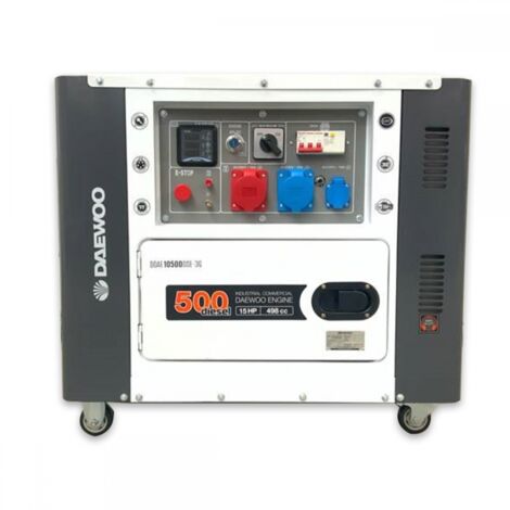 Groupe électrogène diesel Daewoo 8,1 kVA silencieux DDAE10500DSE-3G