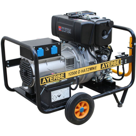 Groupe électrogène diesel monophasé 12,5 kVA HATZ MN E 10 kVA démarrage électrique 230 V