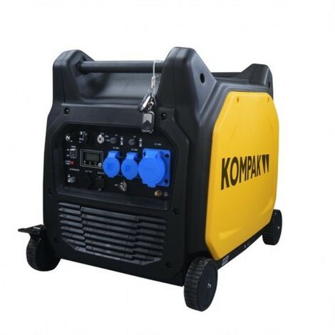Groupe électrogène essence 6500W inverter insonorisé – Démarrage électrique – Autonomie 8h – Pour appareils sensibles 230V – Kompak - KGG65EI