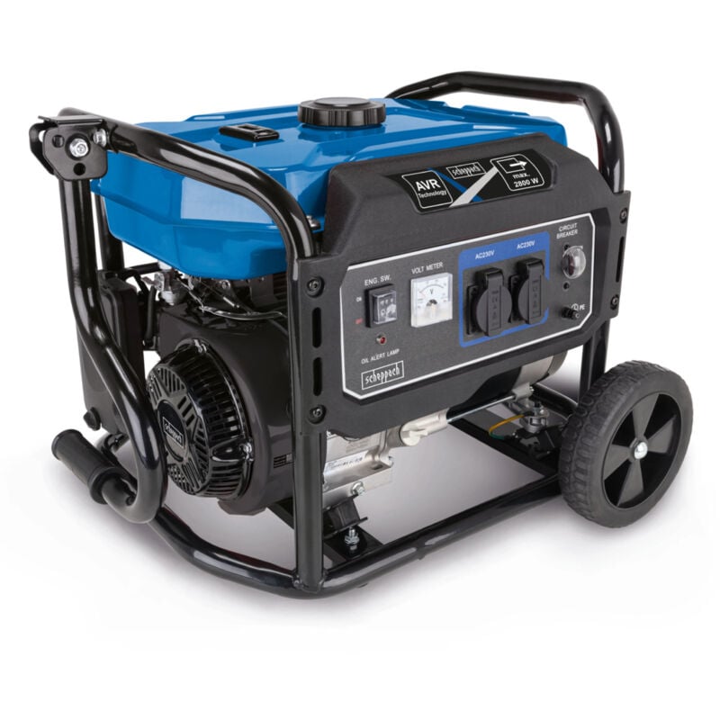 Jamais utilisé] Scheppach Générateur de courant SG3200x - Groupe électrogène - 2800 w - Puissance 6 cvx - Réservoir 15 l - Moteur 4 temps 212 cm³