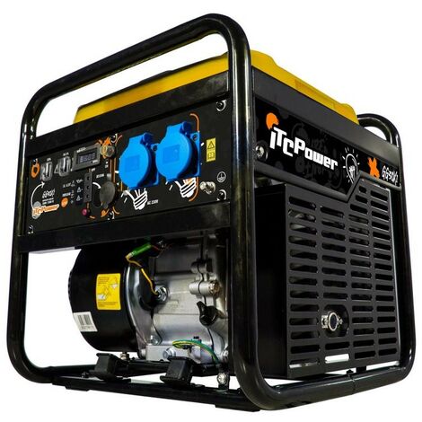 Groupe électrogène Inverter 3300W monophasé – Moteur 4 temps 208cc – Autonomie 10h – Système de démarrage manuel – 2 prises 230V – Kompak