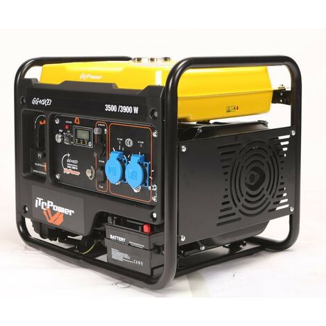 Groupe électrogène inverter monophasé 3900W – Moteur 4 temps OHV – Alternateur 100% cuivre – Autonomie 7h – Niveau sonore 73 dB – Kompak - GG40XEI