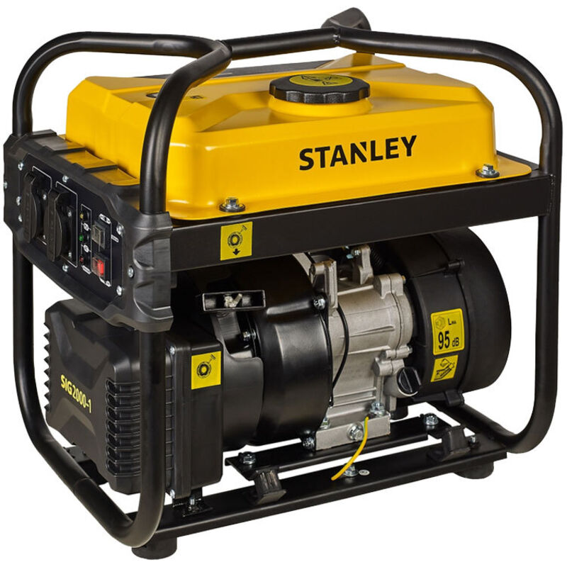 Générateur Stanley inverter, 2 000 w, 2 800 tr/min, générateur de courant, générateur de secours, moteur 4 temps et 1 cylindre r