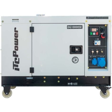 Groupe électrogène ITC POWER 8,5 kW Diesel DG10000SE monophasé