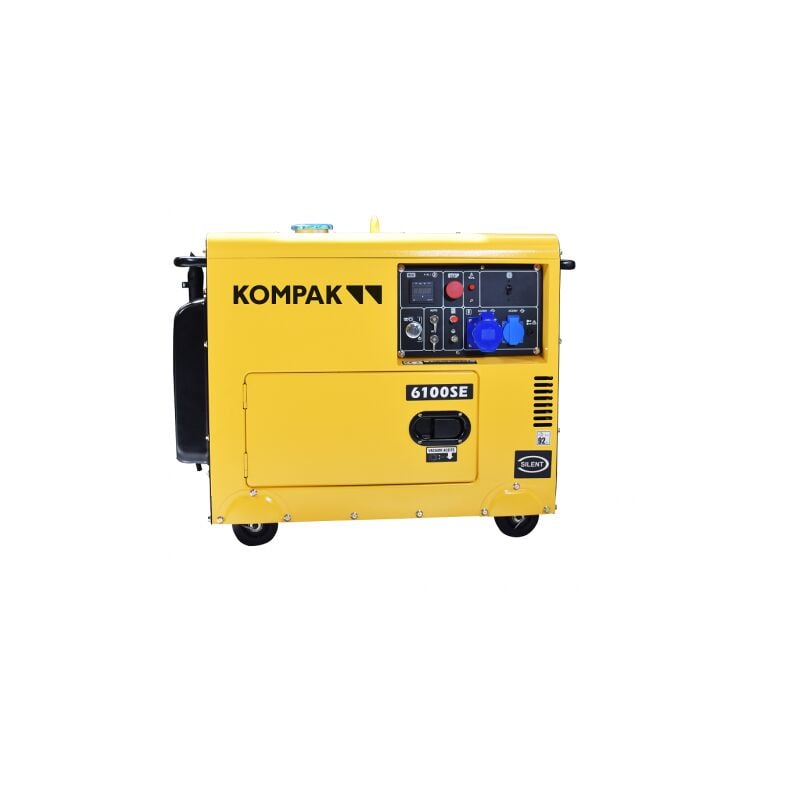 Kompak - Groupe électrogène diesel 5500W Insonorisé NT-6100SE