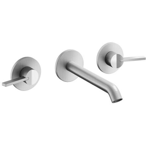 Groupe Exterieur Double Commande De Lavabo Piega Inox - CRISTINA ONDYNA PA24228