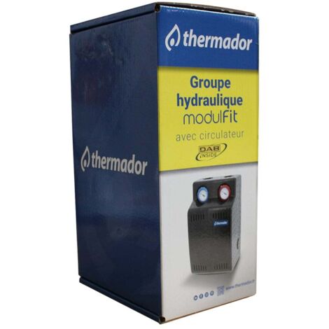 Groupe hydraulique MODULFIT mélangé et régulé avec circulateur et régulation RA110 - DN25 - Thermador