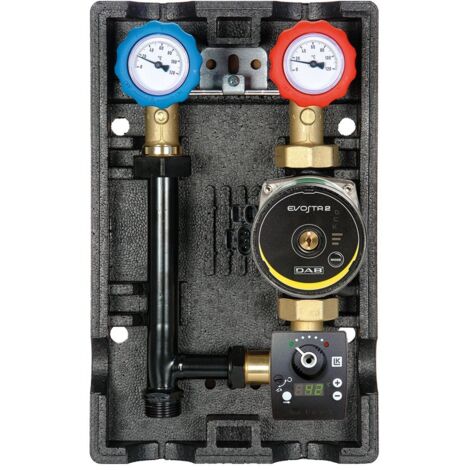 Groupe hydraulique MODULFIT mélangé et régulé avec circulateur et régulation RA110 - DN32 - Thermador