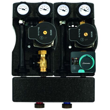 Groupe hydraulique MODULFIT PREMIUM COMPACT XS direct et mélangé avec circulateur, collecteur + RA230AC - Thermador