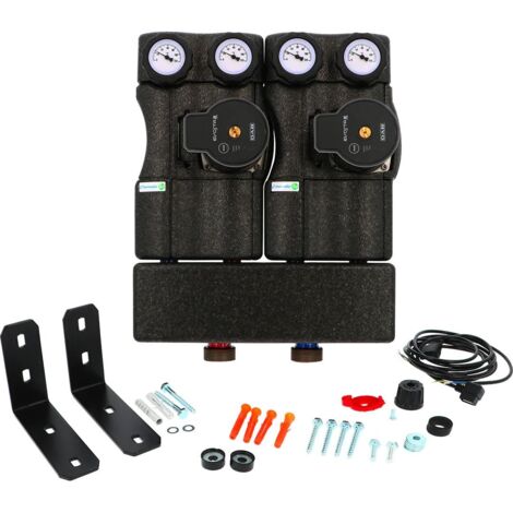 Groupe hydraulique MODULFIT PREMIUM COMPACT XS direct et mélangé avec circulateur et séparateur (moteur en option) - Thermador