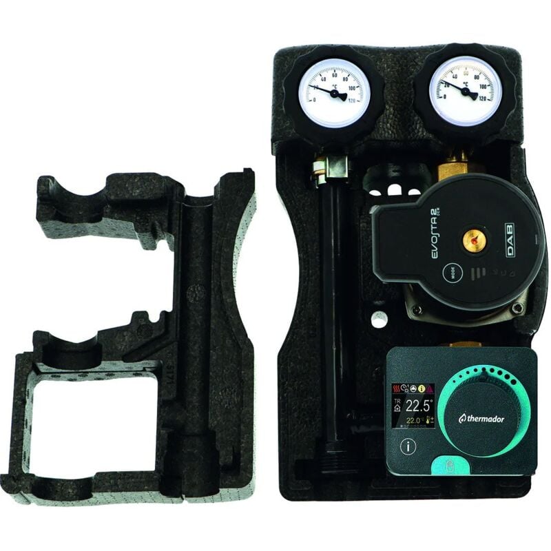 Groupe hydraulique modulfit premium compact xs mélangé et régulé avec circulateur et régulation RA230AC - DN20 Thermador