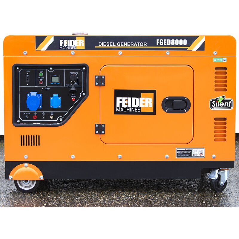 Feider - Groupe electrogene diesel 8000w FGED8000