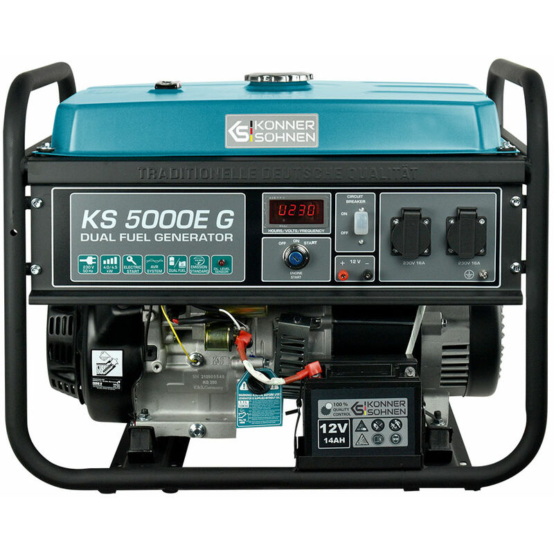 Générateur à essence/gaz "Könner & Söhnen" KS 5000E G