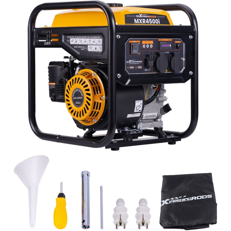 Maxpeedingrods - Groupe électrogène à l'essence 3,5KW 4 temps générateur Inverter pour Garage