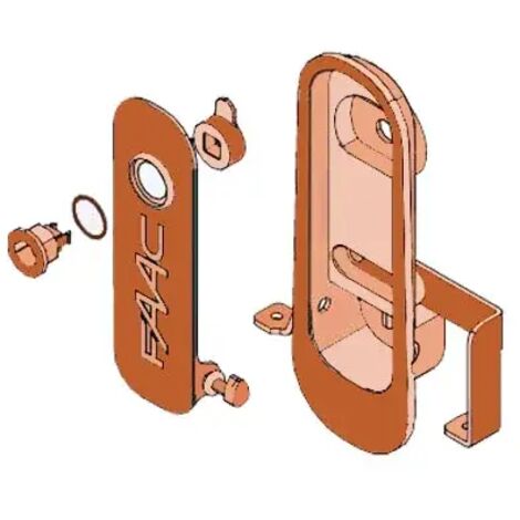Groupe levier de déverrouillage pour motorisation de portail FAAC C720 – Compatible coupure de courant – 63000707