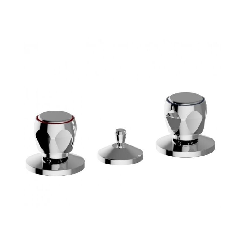 WTS - Groupe pour bidet à 3 trous en laiton chromé - Teorema Corallo