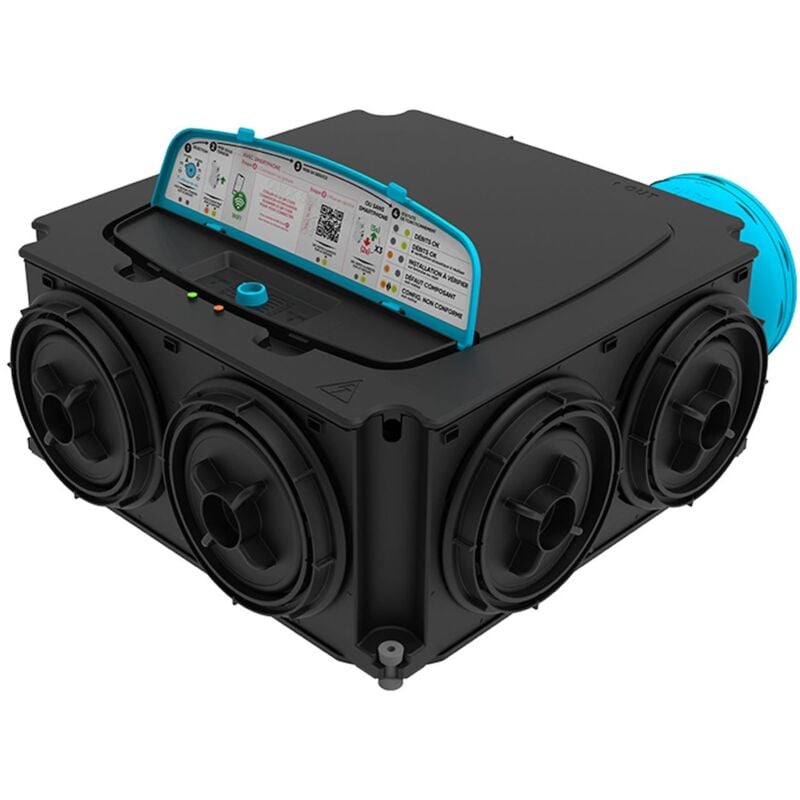 Atlantic - groupe vmc - hygrogenius flex - simple flux - hygroréglable 412283