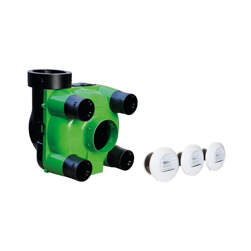 Nather - Groupe vmc simple flux hygroréglable modulo2 RC2V T3 T7 pile hygrob 551940