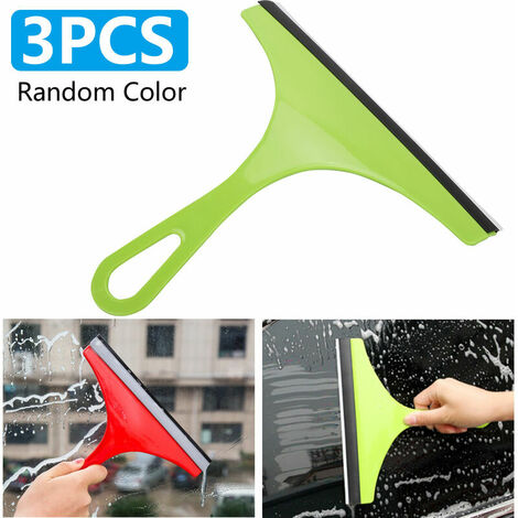 GroupM 3 pièces couleur aléatoire couleur bonbon verre grattoir ménage doux verre salle de bain sol Portable petit douche essuie-glace