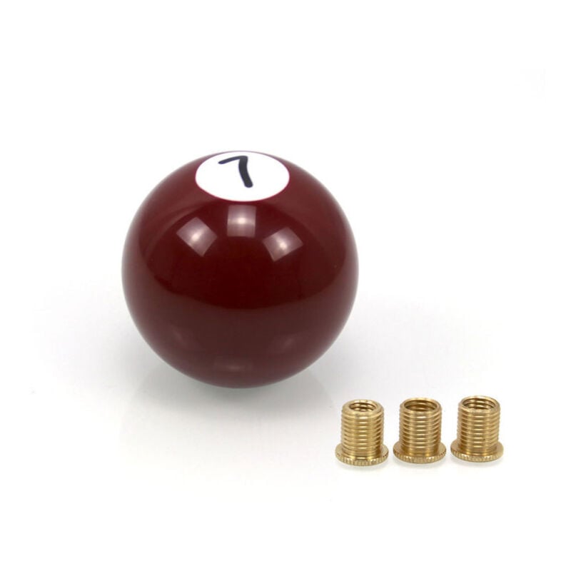 Pommeau de levier de vitesse manuel universel à boule ronde avec 3 adaptateurs M8 x 1,25 M10 x 1,25 M10 x 1,5 M12 x 1,25
