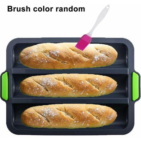 Blu Stampo per Toast in Silicone,Stampo per Toast,Rettangolare Stampo Pane in Silicone,Per Toast Polpettone Torta Fai da te,Quiche Noodles 25*12*6.8 cm 