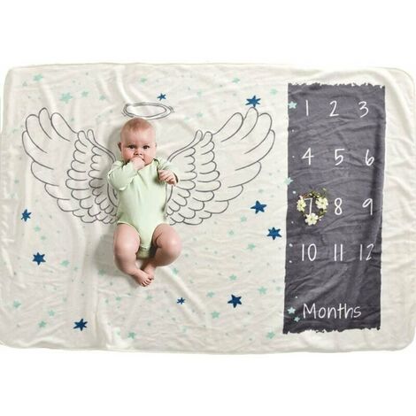 PU Ran neonato caldo fumetto morbido peluche tappeto coperta culla basket 