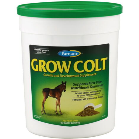 GROW COLT Farnam mangime complementare cavalli giovani 0-12 mesi con problemi di crescita 3,400 kg