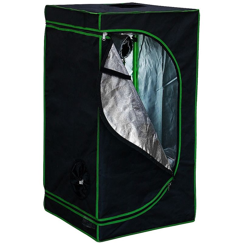 

Armario de cultivo invernadero Growbox 80x80x180 cm Carpa de cultivo de plantas de interior Cuarto de cultivo Gabinete de cultivo