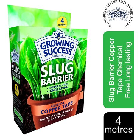 Growing Success Slug Barrier Copper Tape Chemical Free Long lasting 4 Meters