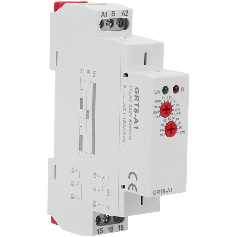 Eosnow - GRT8-A1 Mini relais temporisé à la mise sous tension Montage sur rail din ac 220V