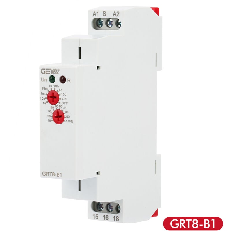 Dewin - Relais temporisé, relais temporisé à l'arrêt, mini relais temporisé GRT8-B1, relais temporisé sur rail din, type ac 220 v