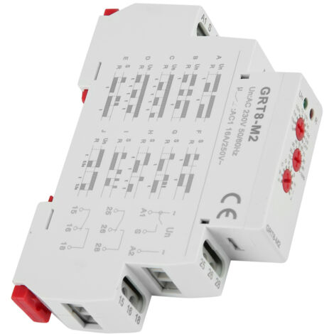 GRT8-M2 Multifunktions-Zeitrelais, 10 Funktionen, DIN-Schienenmontage, 220 V AC