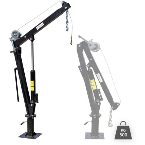 Grúa elevadora con cabrestante 500 kg cabezal giratorio 360° carga descarga 160002322