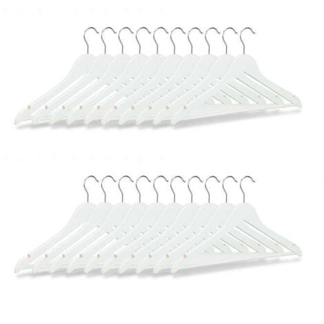 Grucce con barra per pantaloni, set da 20