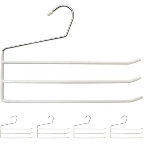 Grucce multi pantaloni set da 5 - binari metallici salvaspazio